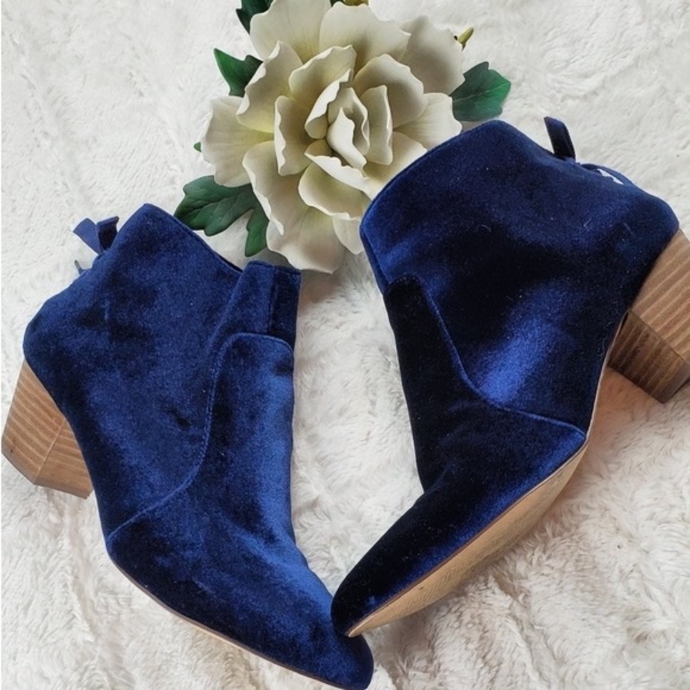 Blue Velvet Francescas Collections Bootie